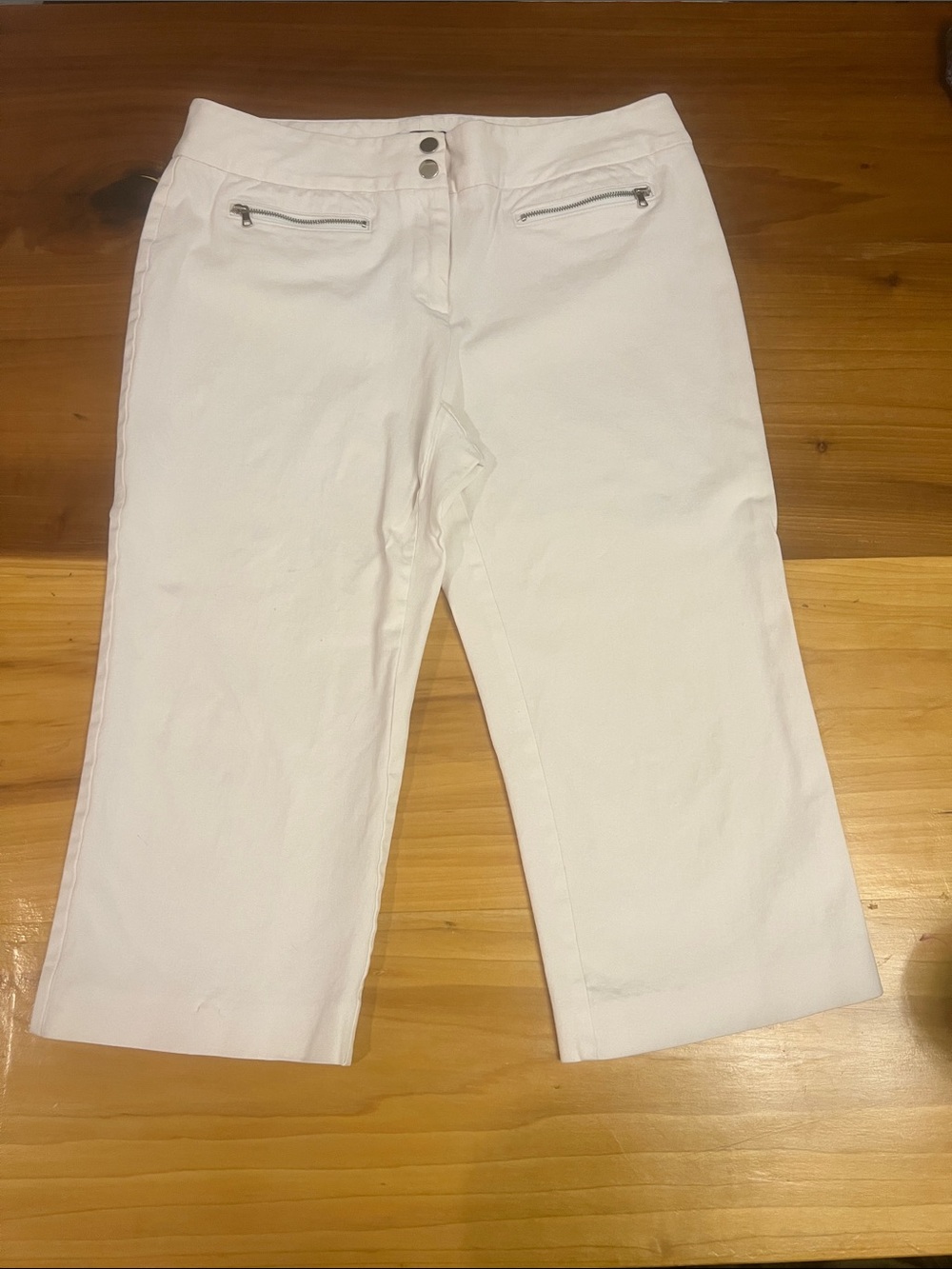 Alfani White Cropped Ankle Jeans with Zip Details - project pants